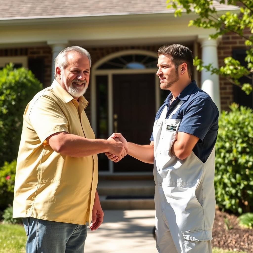 Satisfied customer after mold removal in Roswell Satisfied customer after mold removal in Roswell